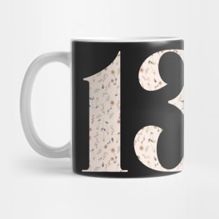 Cottagecore Floral Patterned 13 Mug